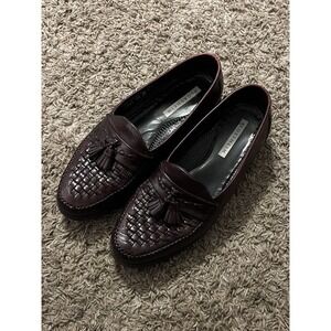 Florsheim Men's Woven Leather Dress Shoes Tassels Sz 10.5 Very Good Condition!‎